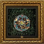 سفال گل و مرغ سایز بزرگ